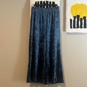 A New Day wide leg blue velvet pants